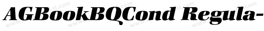 AGBookBQCond Regula字体转换